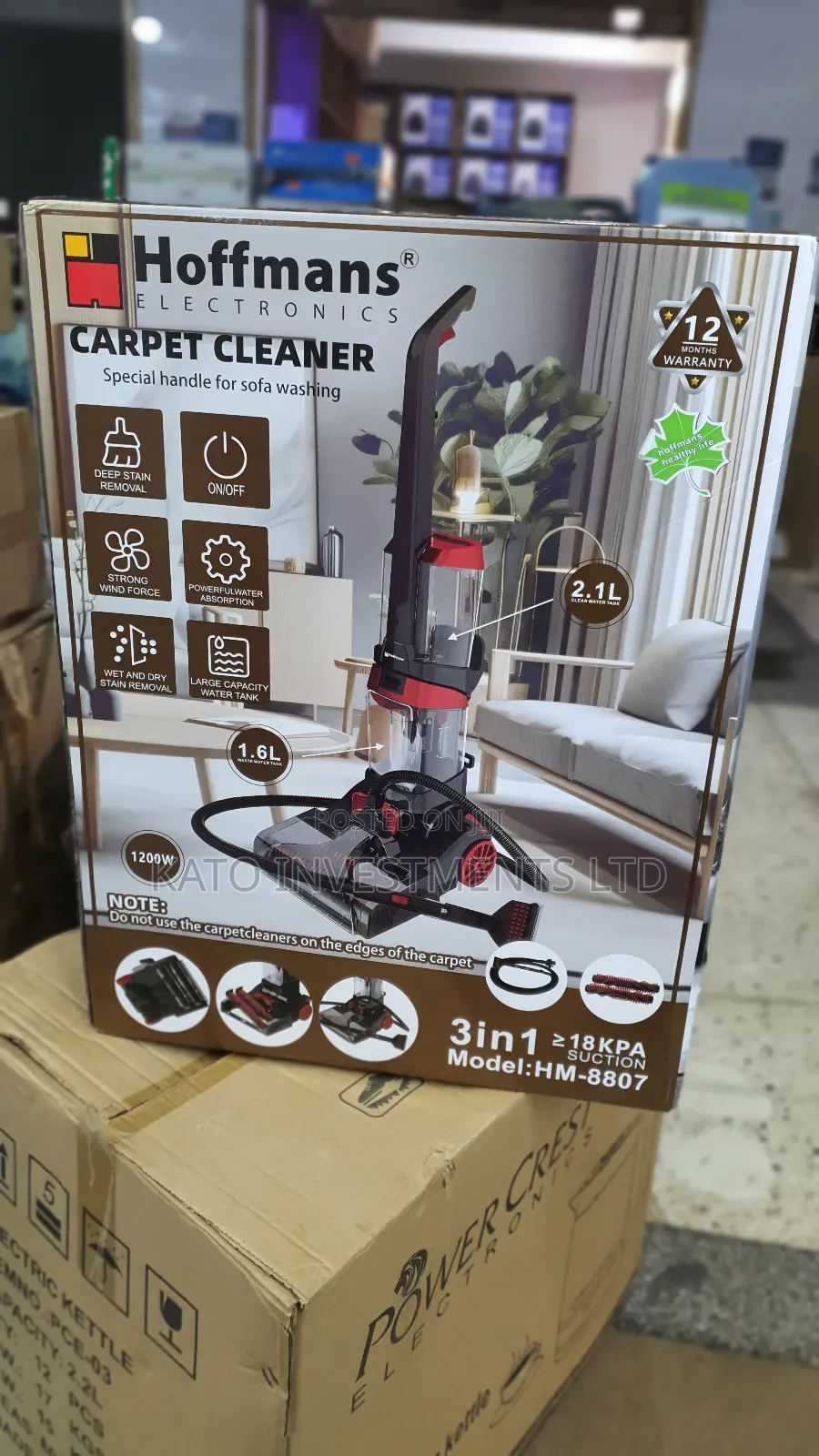 Hoffmans 2.1l Carpet Cleaner 3in 1