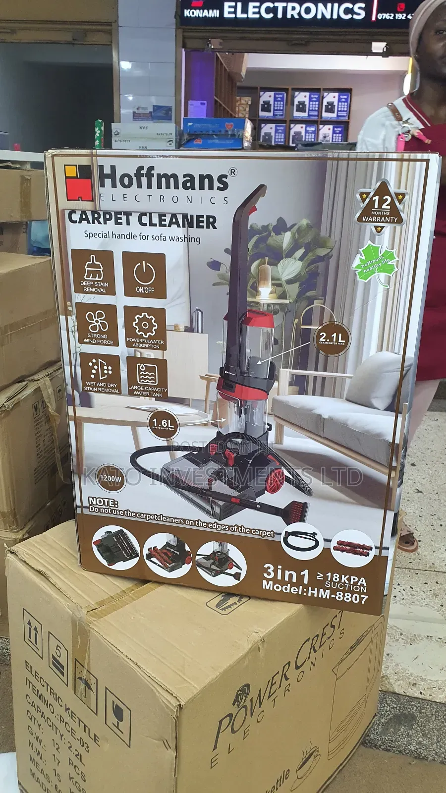 Hoffmans 2.1l Carpet Cleaner 3in 1