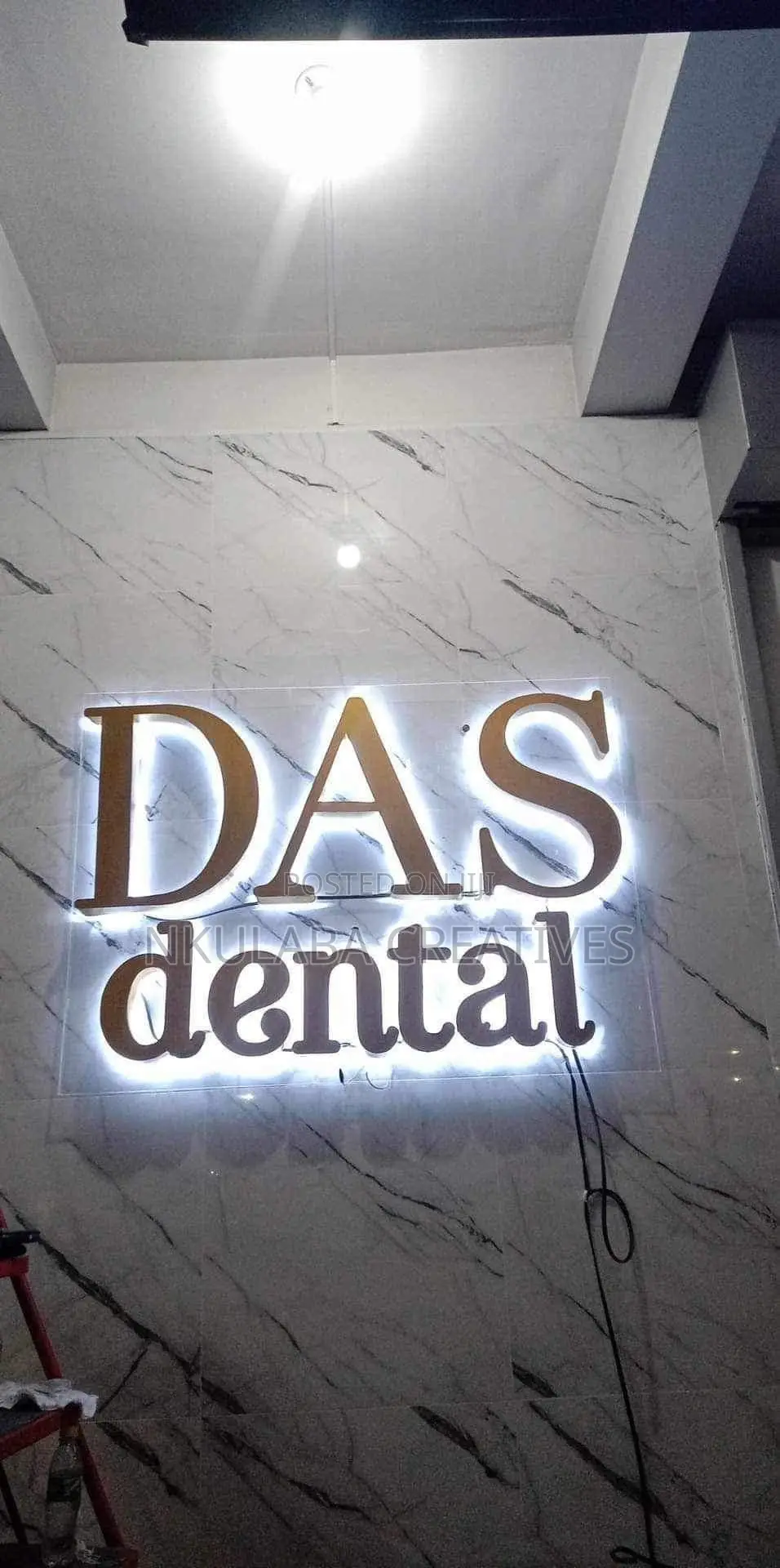 Back Lighting Wall Logo Business Sign