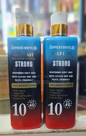 Mc Express White Half Cast Strong Whitening Body Milk.