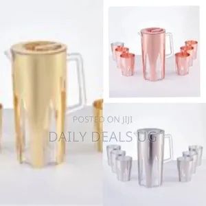 6 Pieces of Melamine Juice Tumblers Cups and 1piece Jug Water Set