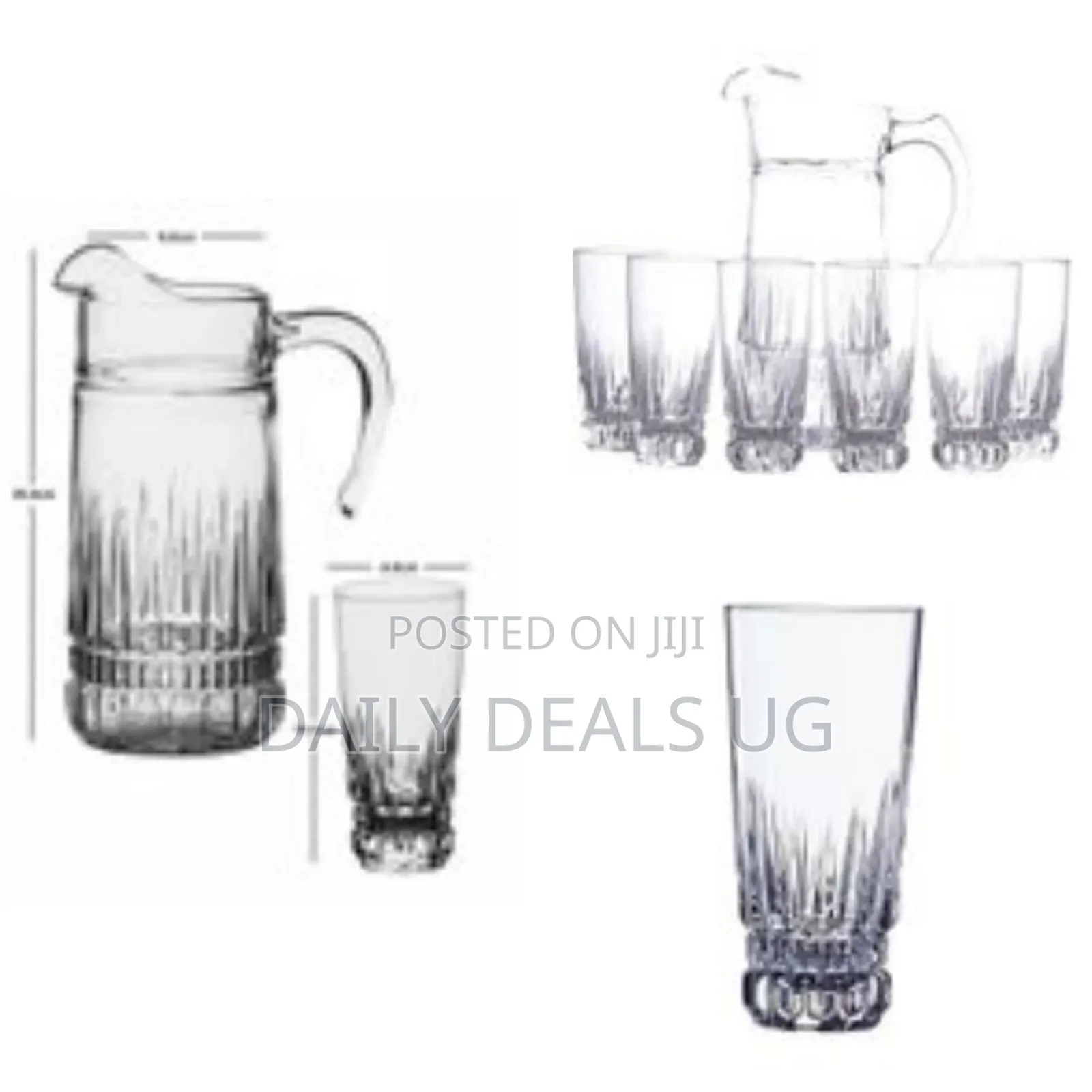 Luminarc Glass Imperator Drink Water and Juice Beverage Set of 6 Piece