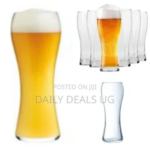 Arcoroc 6 Pieces of Legend Juice Beer Glasses Mugs -Colorless