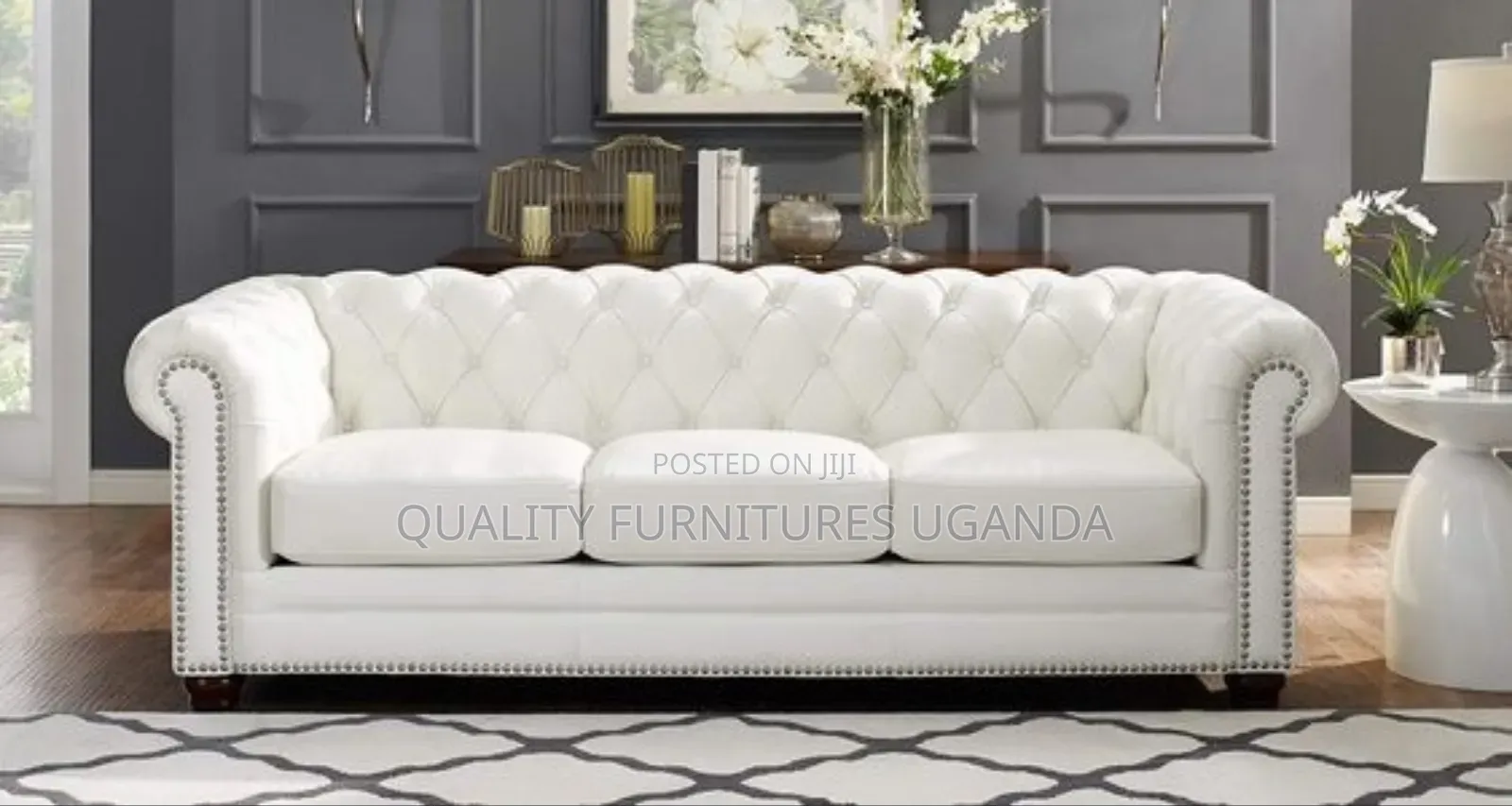 Reliable Cream 3 Seater Couch