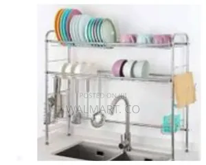 Dish Drying Rack Over the Sink Stainless Steel 2 Tier Dish Rack
