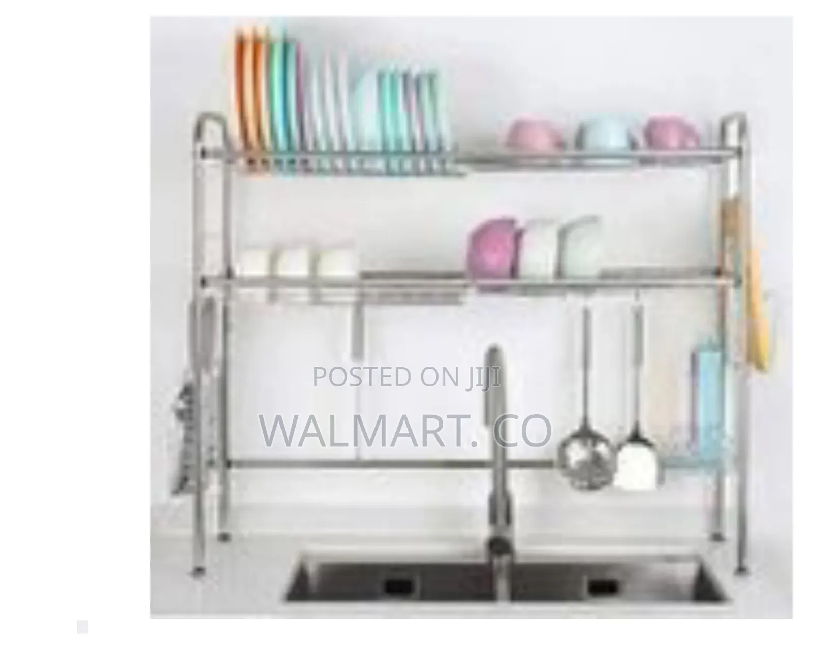 Dish Drying Rack Over the Sink Stainless Steel 2 Tier Dish Rack