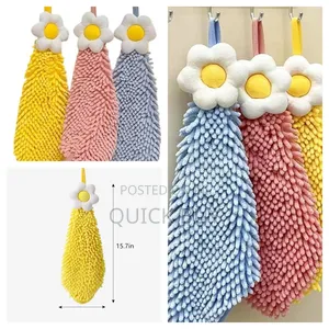 3pcs Chenille Hand Towel