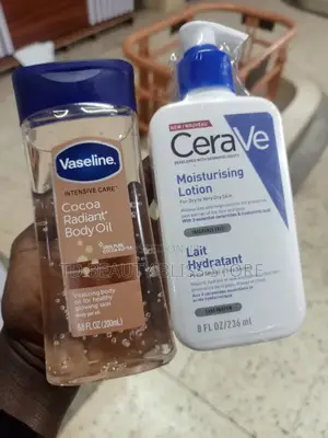 Cerave Lotion and Vaseline Oil Combo