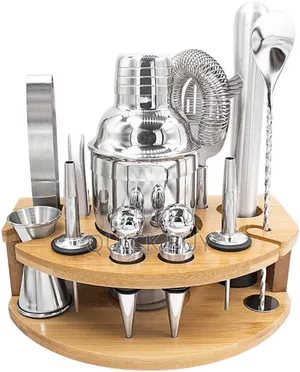 Stock 12 Piece Mixology Bartender Kit With Stand, Cocktail Shaker Set