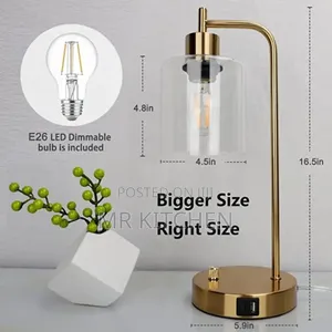 Industrial Vintage Bedside Lamp