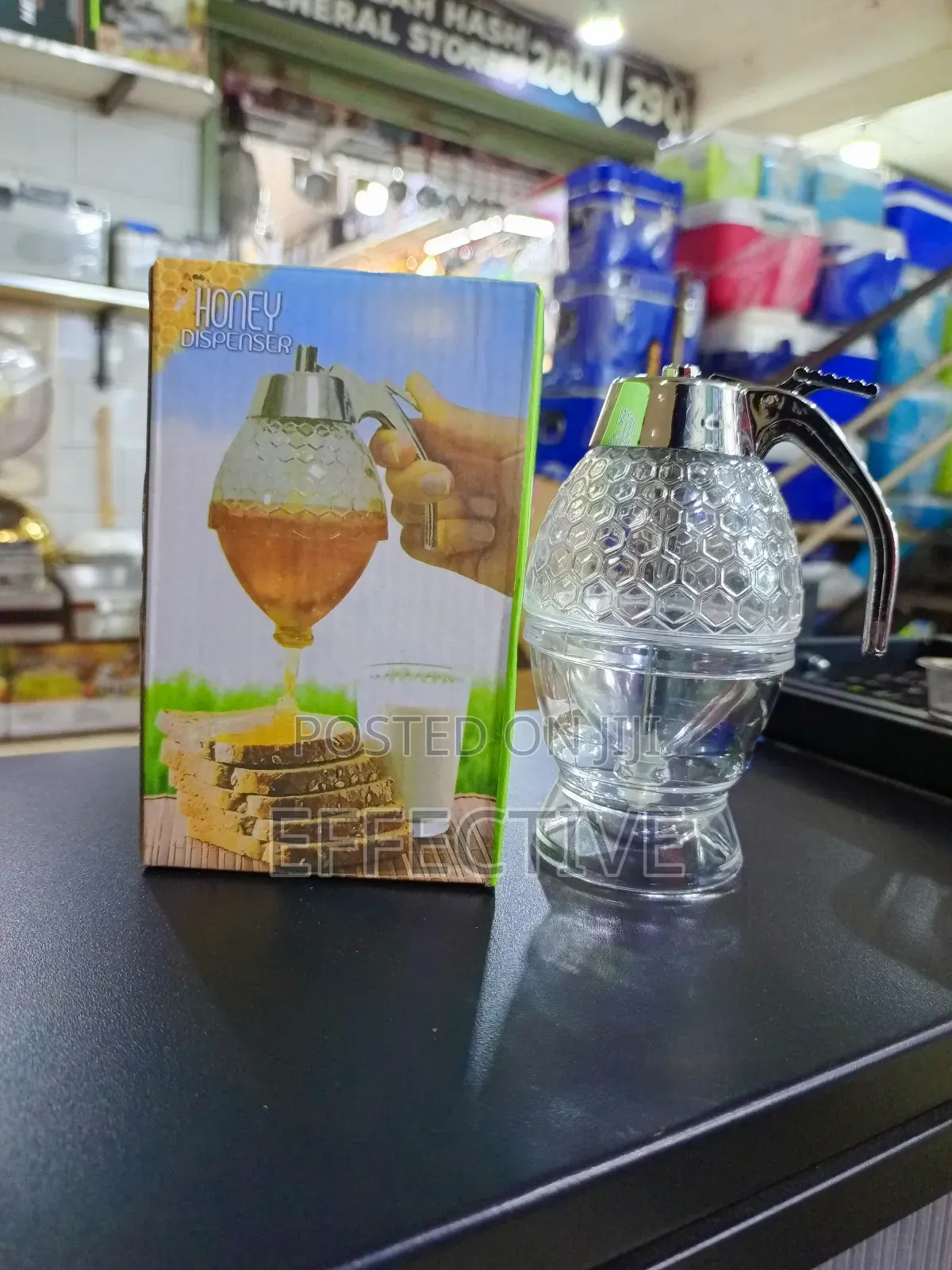 Transparent Acrylic Honey Dispenser Bottle