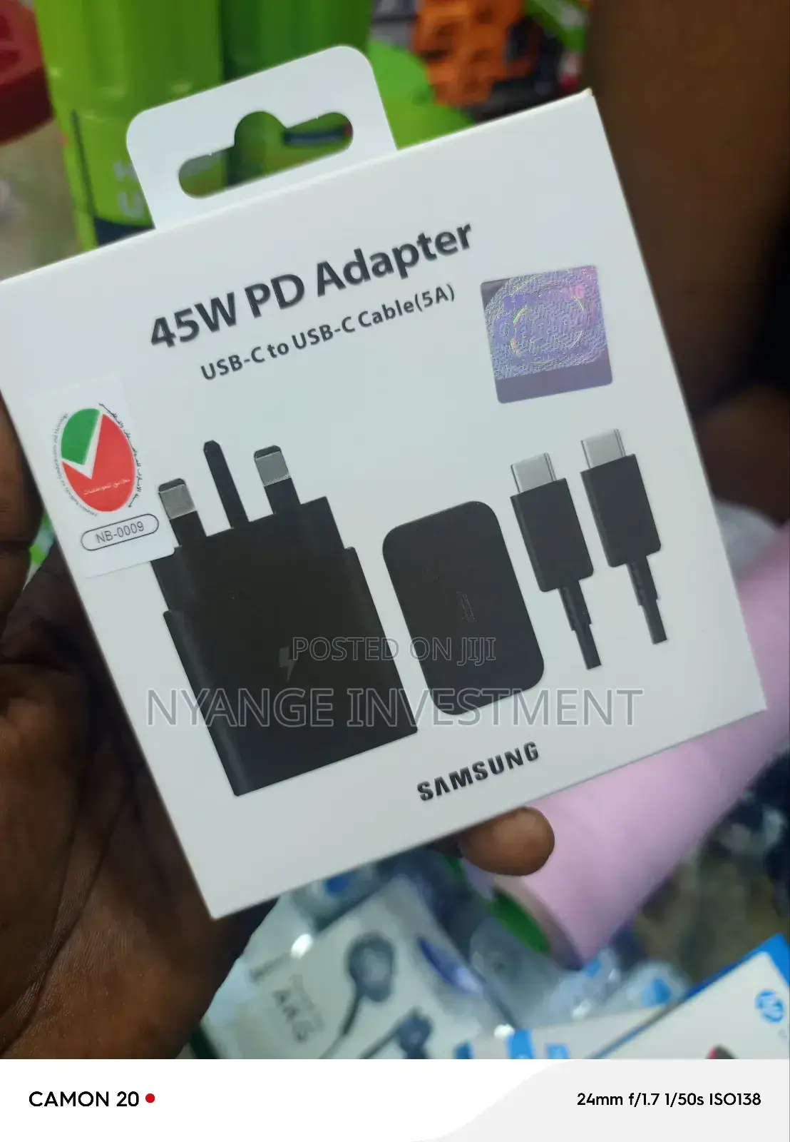 Power Adapter C-C Samsung 45w .