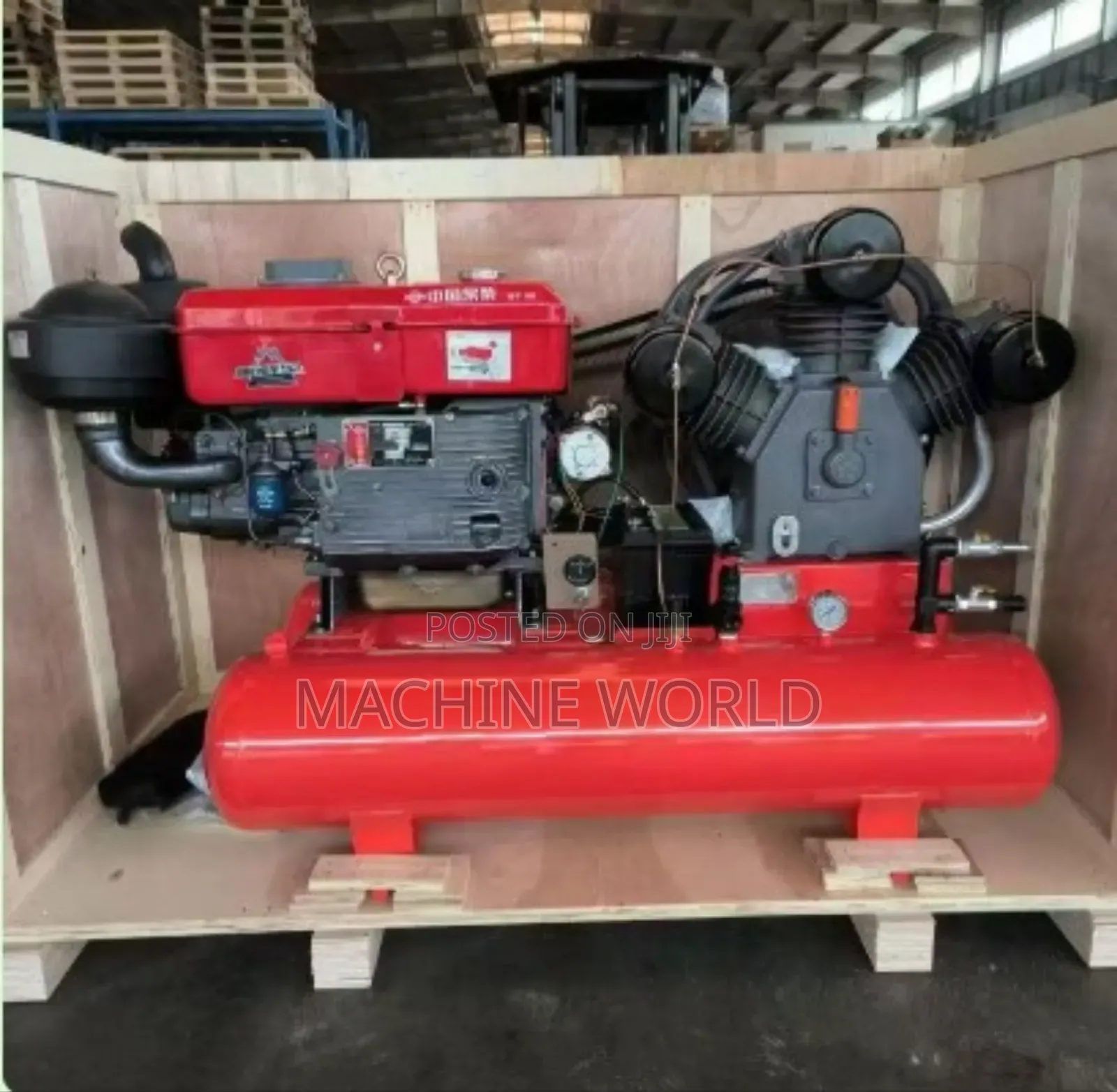 Double Tank Compressor With Diesel Engine