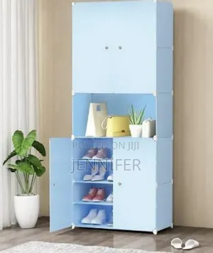 Modular Plastic Wardrobe and Shoe Cabinet.