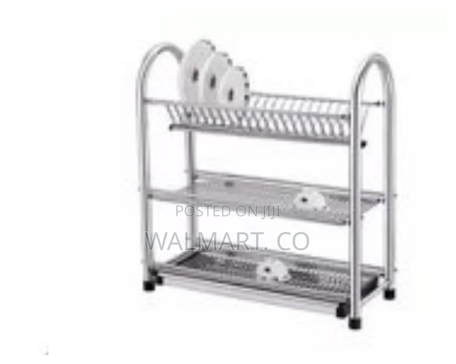 3 Tier Dish Drying Rack Stainless Steel Storage Stand