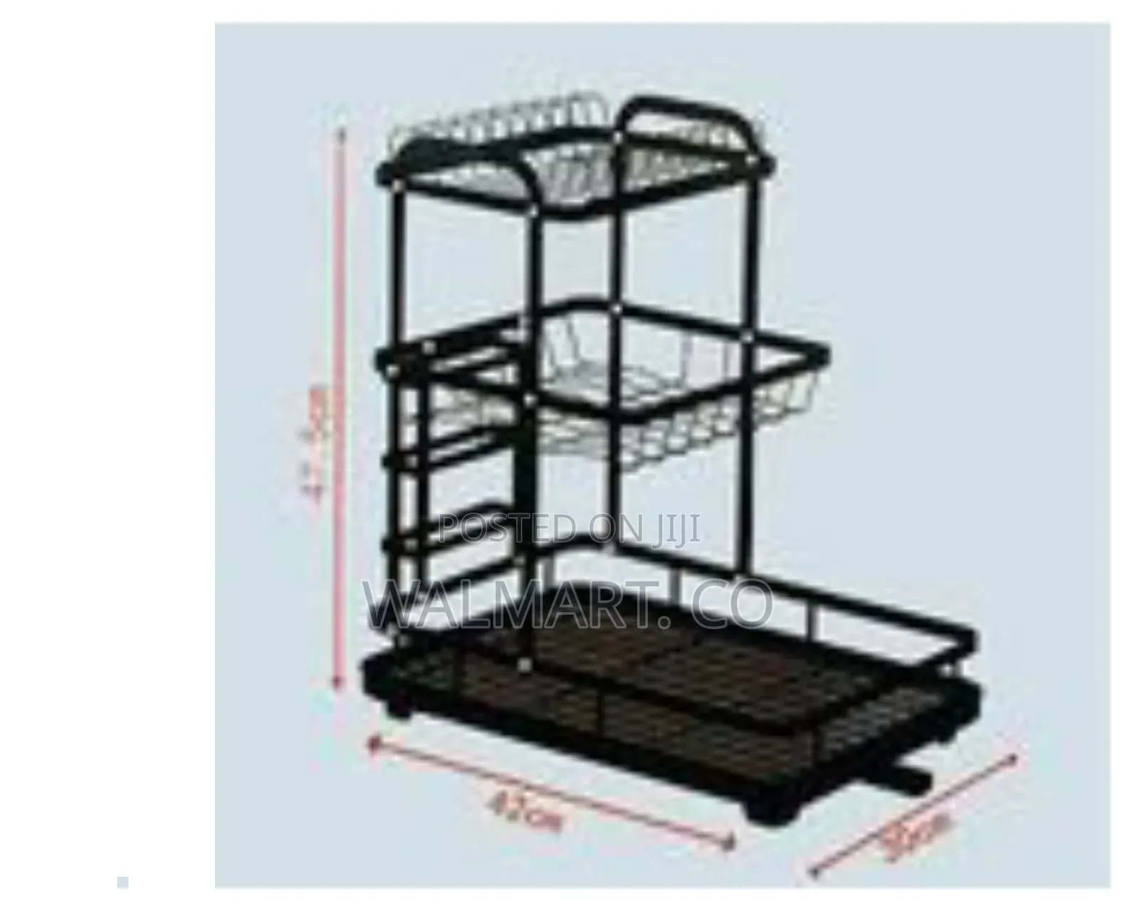 Kitchen Shelf Counter 3 Tier Detachable Dish Drying Rack Organizer