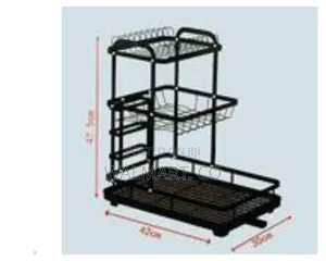 Kitchen Shelf Counter 3 Tier Detachable Dish Drying Rack Organizer