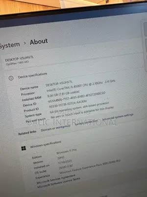Desktop Computer Dell OptiPlex 7460 8GB Intel Core I5 HDD+SSD 256GB