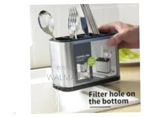 Kitchen Utensil Holder Rustproof Stainless Steel Flatware Cutlery
