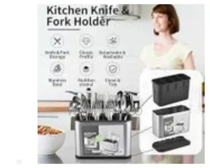 Kitchen Utensil Holder Rustproof Stainless Steel Flatware Cutlery
