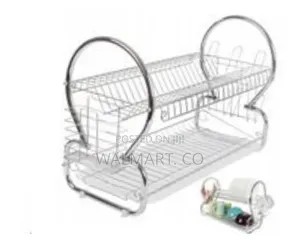 2 Tier Steel Plate Dish Draining Drying Rack