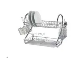 2 Tier Steel Plate Dish Draining Drying Rack