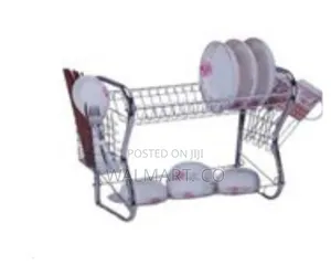 2 Tier Steel Plate Dish Draining Drying Rack