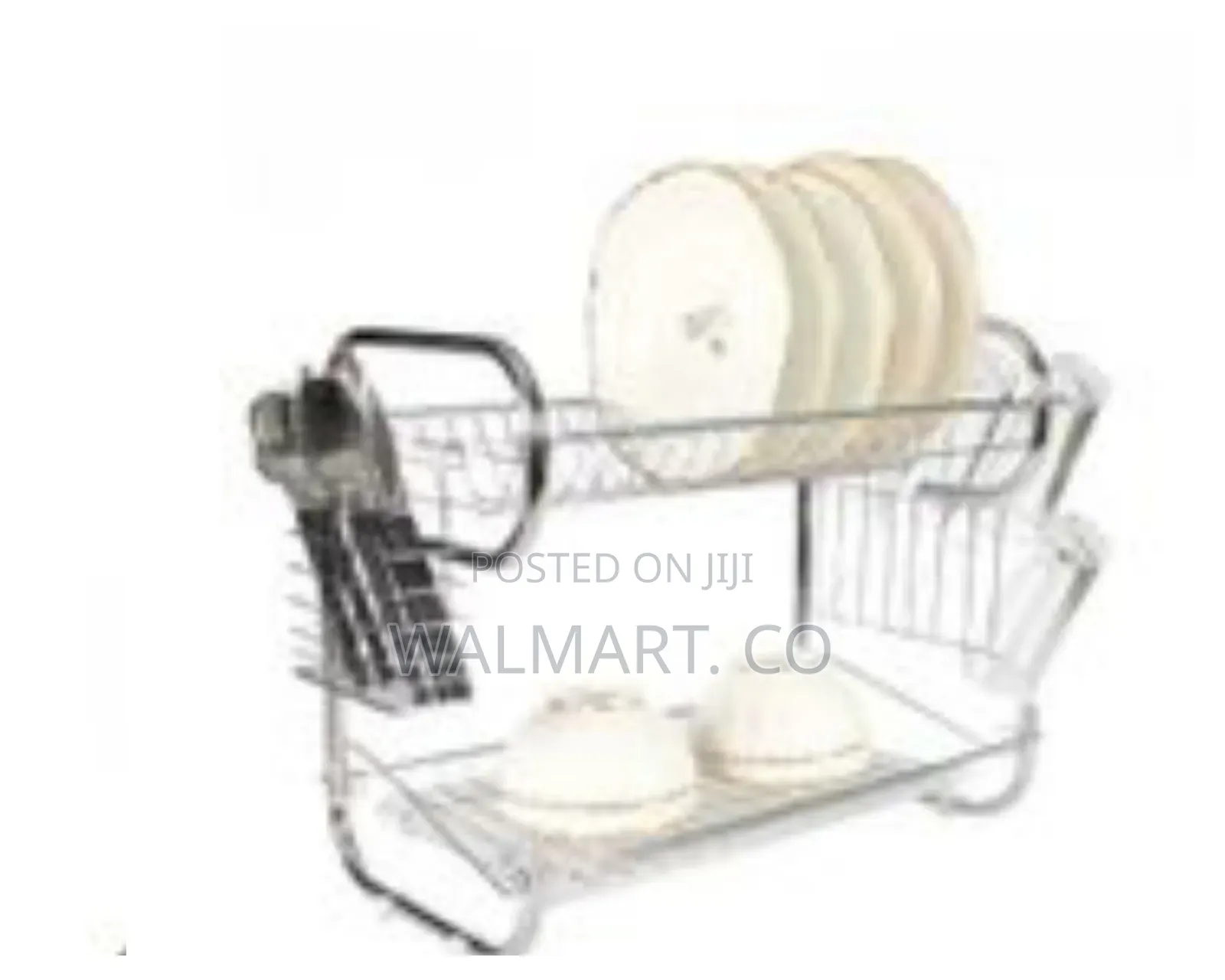 2 Tier Steel Plate Dish Draining Drying Rack