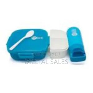 Leak Proof 3 Compartment Lunch Box With Bottle (350 Ml) Reusable