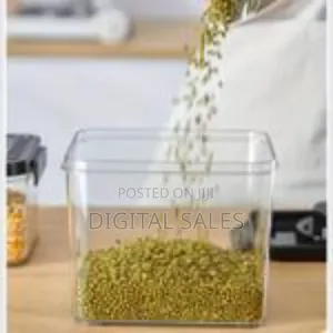 5 Piece Simple Vacuum Storage Tank Cereals Storage Box,Airtight Food