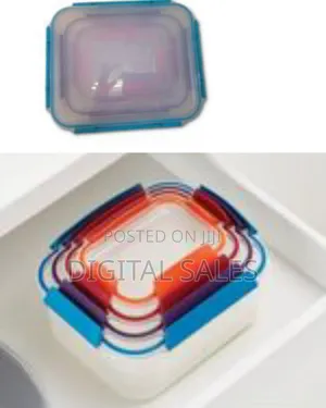 4 Piece Rainbow Color Food Storage Containers