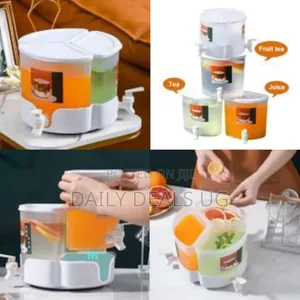 5.2l 360° Rotating 3 Compartment Plastic Drink Beverage Dispensers