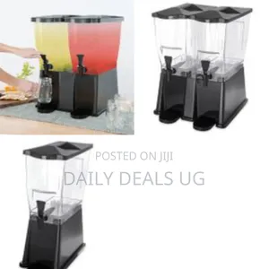 22l Pp Double Tank Beverage Dispenser With Base Juice Water Dispenser