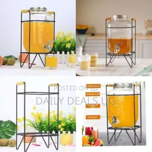 Beverage Water Dispenser Juice With Stand, Glass
