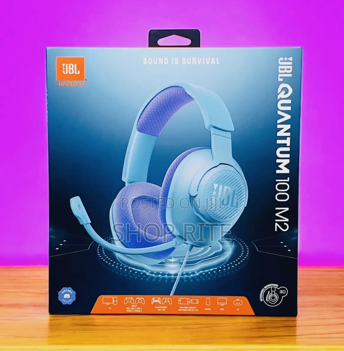 JBL Quantum 100 M2 Wireless Bluetooth Headset LNG Lyf Battery 48 HRS