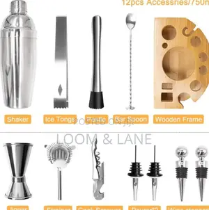 Stock Harbor 12 Piece Mixology Bartender Kit With Stand, Cocktail
