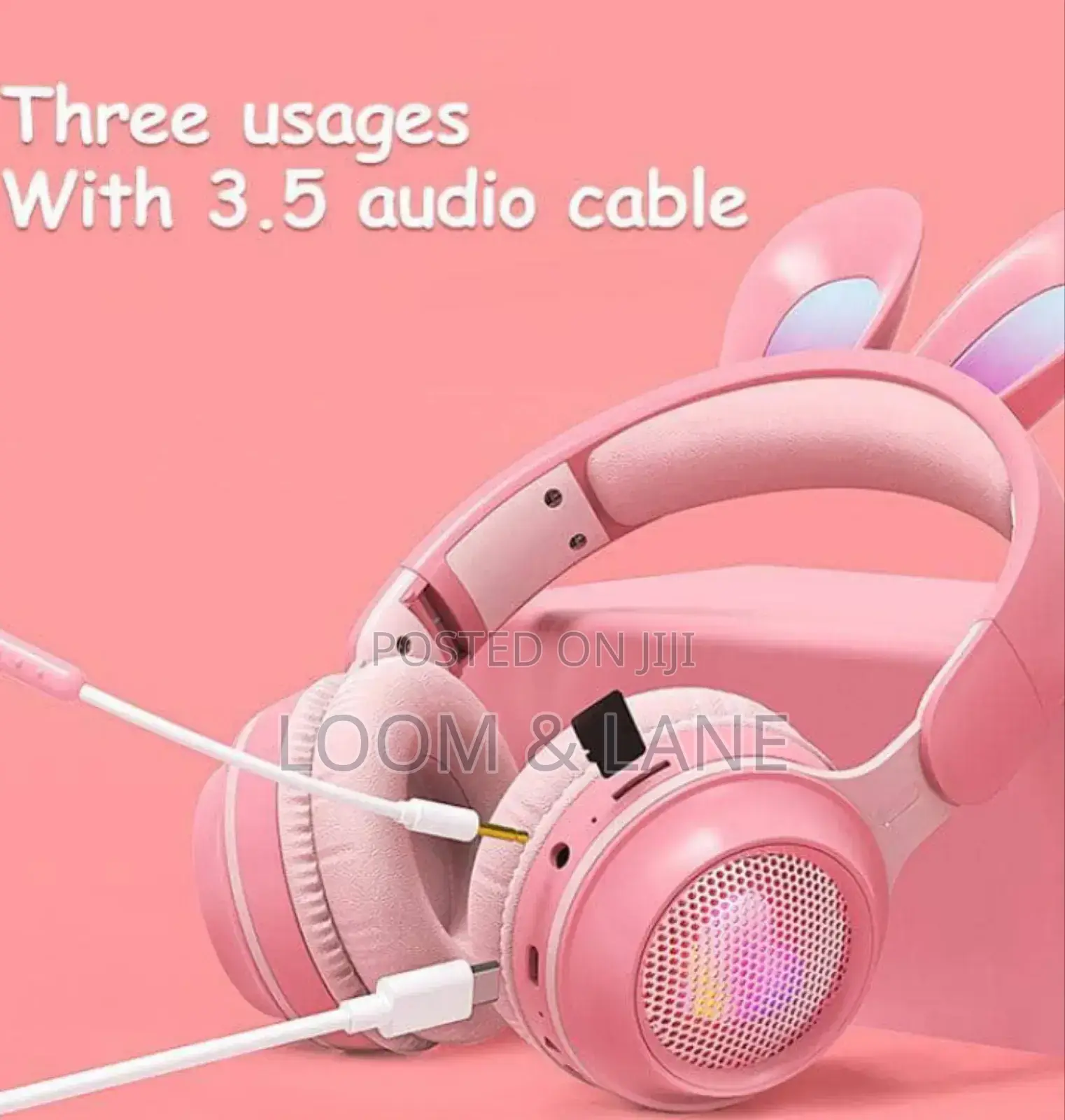 Rabbit Ear Wireless Headphones – Luminous Fun With Adjustable
