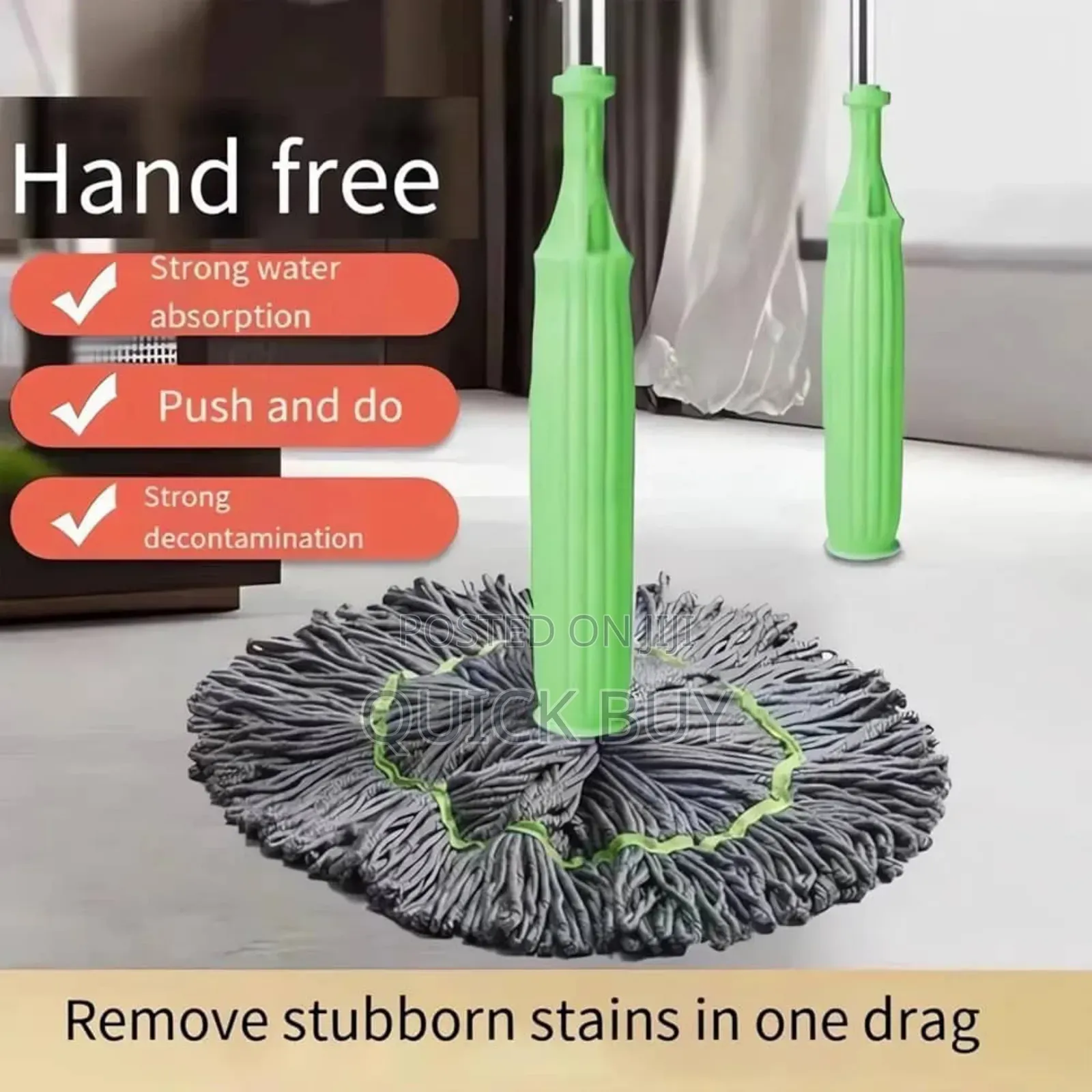 2 in 1 Dehydrated Mop, Self-Wringing Twist Mops