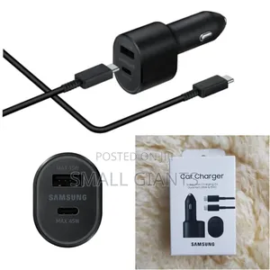 Samsung Super Fast Charging 2.0 Dual Ports(45w 15w) Car Charger
