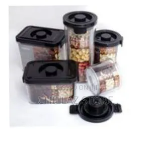 5 PCS Simple Vacuum Storage Tank Cereal Containers.