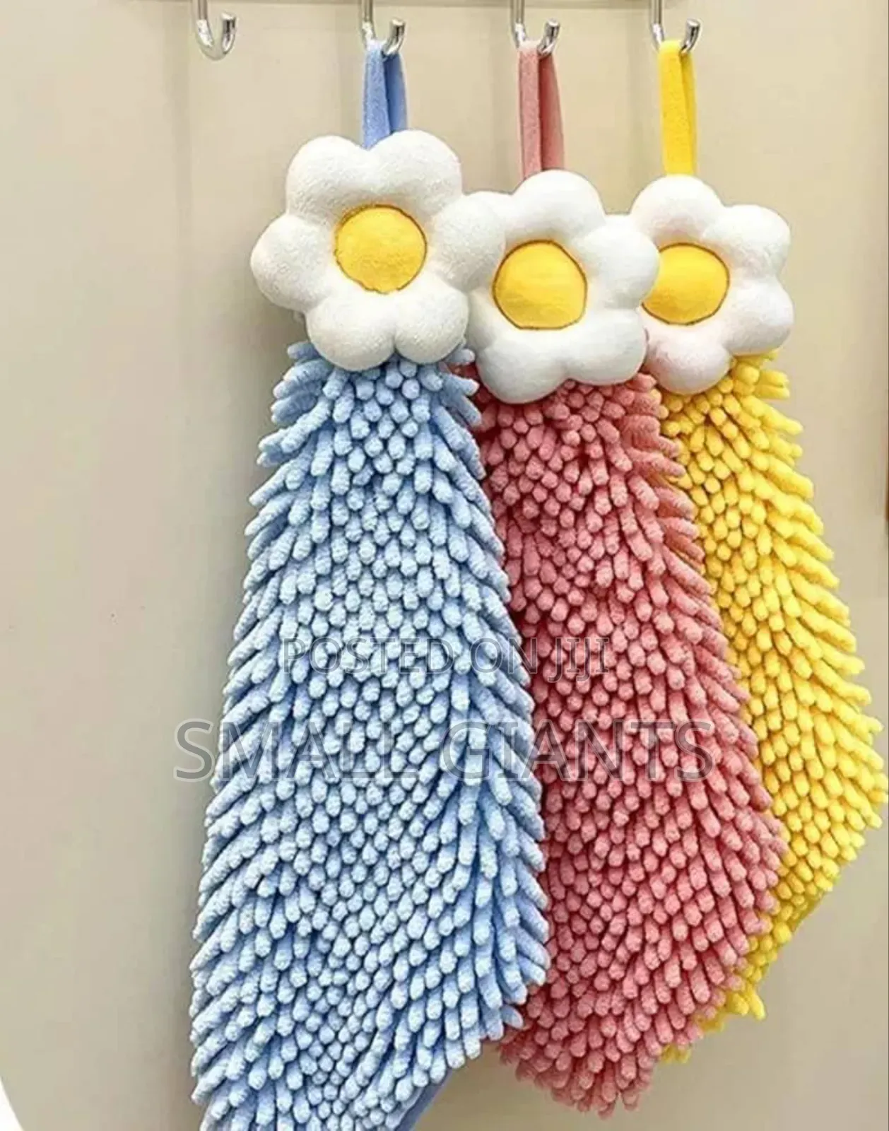 3pcs Chenille Hand Towel