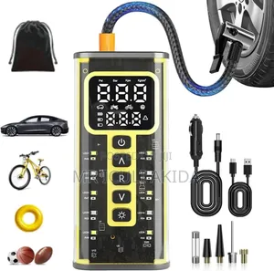 12v Portable Tire Inflator Pump With Digital Display Air Compressor