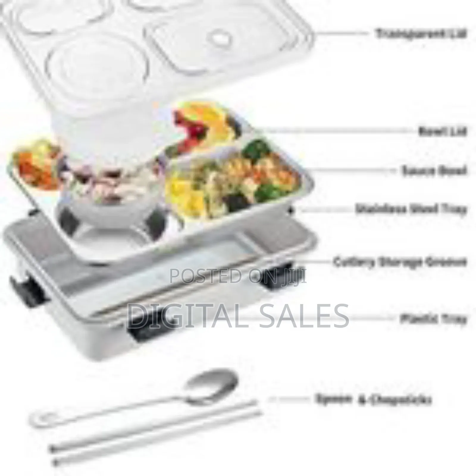 Leakproof Thermal Insulation 3 Compartment Bear Lunch Boxes Reusable