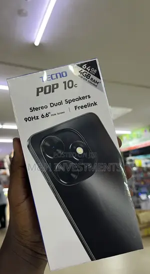 New Tecno Pop 10C 64 GB Black