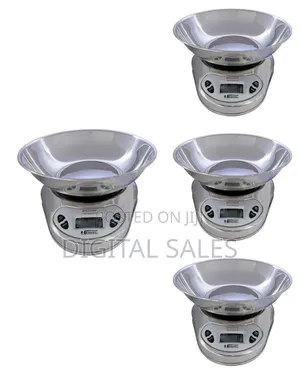 Henkel Digital Kitchen Weighing Scale, 5kg With Stainless Steel Bowl