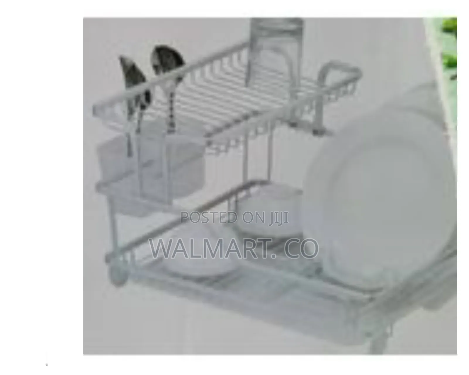 Aluminum Plate Dish Drying Rack With Removable Drainer Cutlery