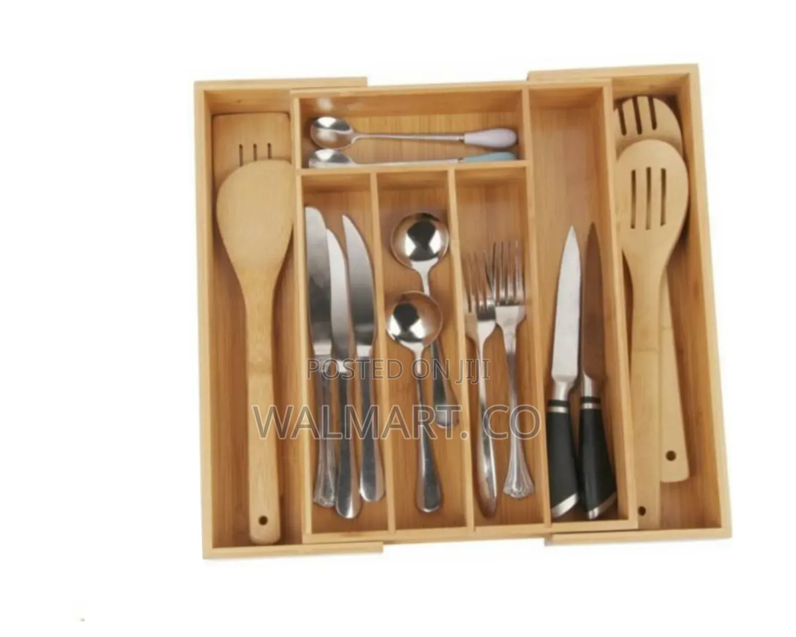 Adjustable Bamboo Drawer Organizer