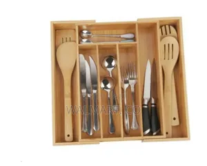 Adjustable Bamboo Drawer Organizer