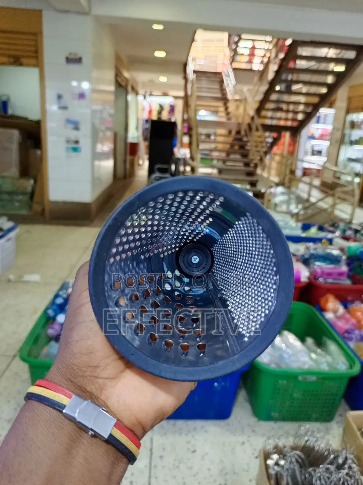 Conical Grater With a Wooden Handle.