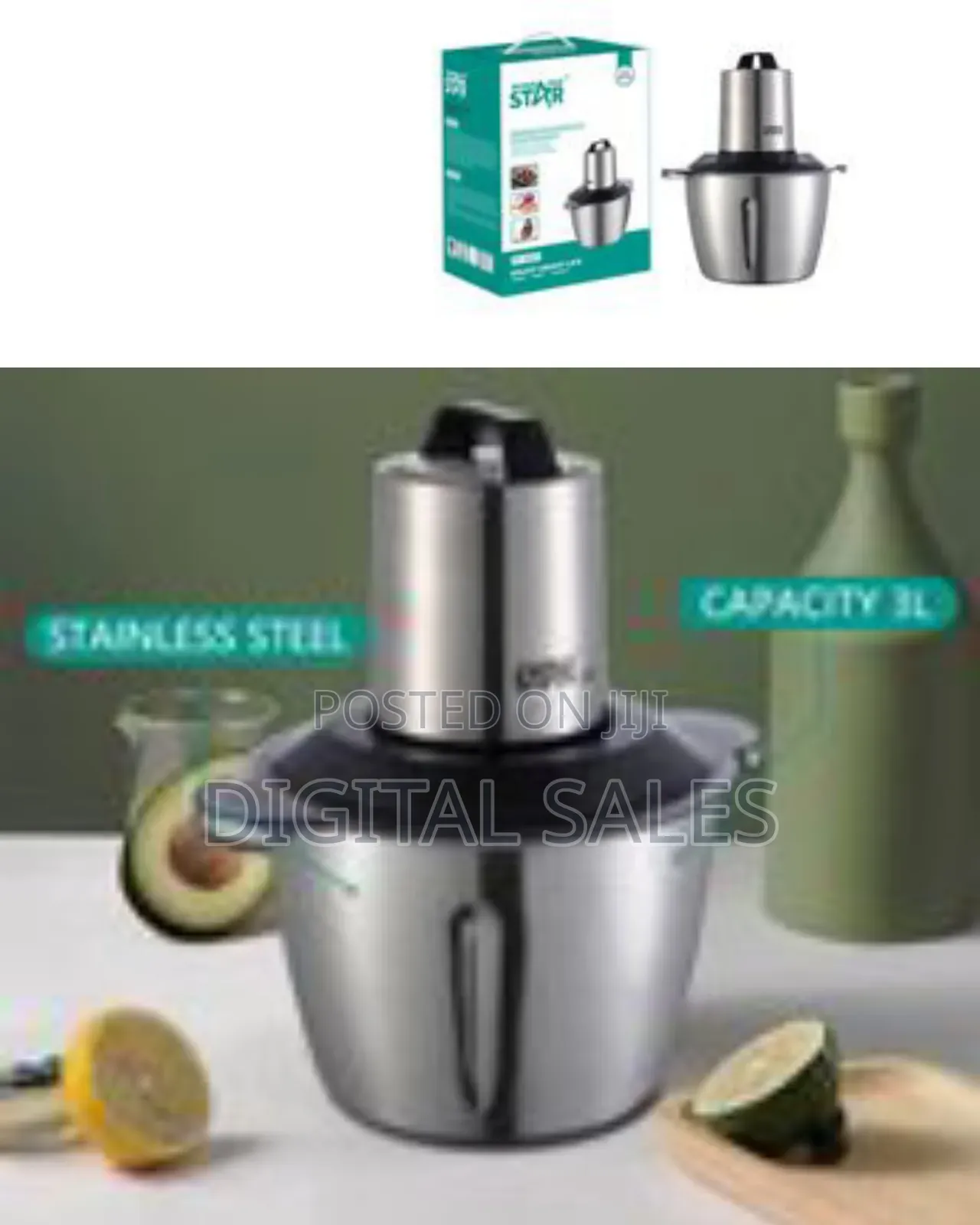 Winningstar 3l Electric Multi-Functional Food Processor, Meat Grinder